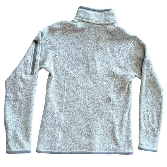 Patagonia Women's Fleece Pullover Quarter Zip Better Sweater Heather Gray Small - Picture 4 of 13